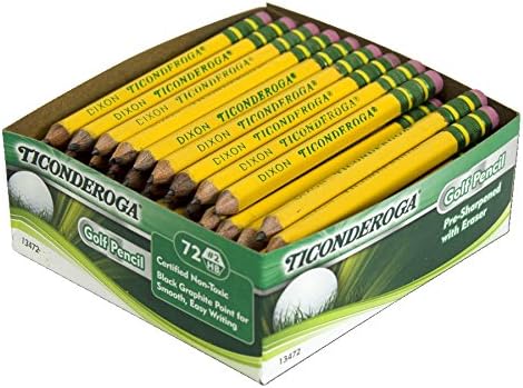 Ticonderoga Golf Pencils With Erasers, #2 HB Lead - Image 2