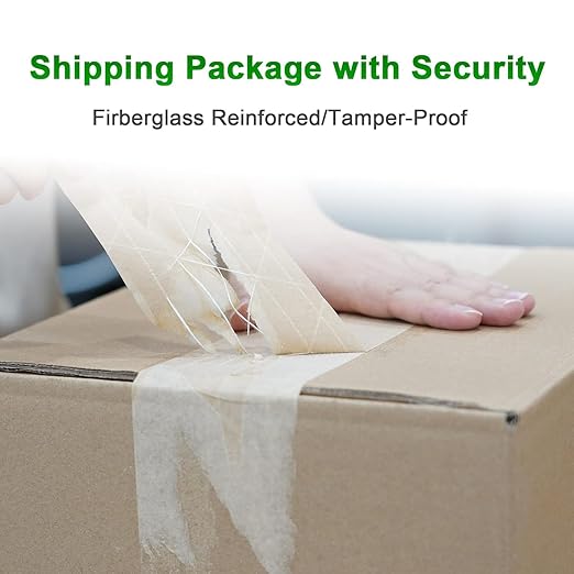 Water Activated Kraft Paper Tape – 5 Reinforced Fibers, 127gsm, 2.75" x 450ft, 2 Rolls – Heavy Duty for Shipping, Moving & Industrial Packaging-DeskLoop Office