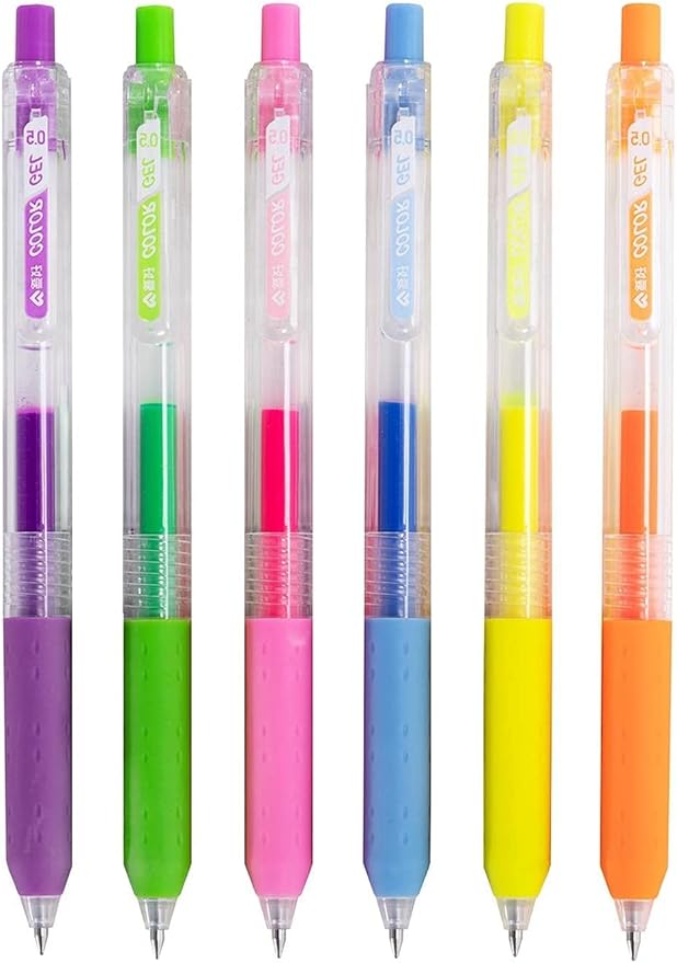 Luminous colors Journal Planner Pens Colorful 0.5mm Markers Fine Tip Drawing Pen Porous Fineliner Pen for Bullet Journaling Writing Note Taking Coloring Art Office School Supplies (6 luminous colors)-DeskLoop Office