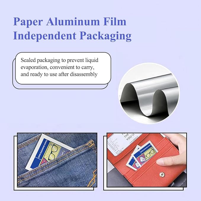 Pre-Moistened Lens Cleaning Wipes,500 Pcs Cleaning Wipes for Glasses, Computer & Laptops Screens, Smart Phones, Optical Lens, Goggles, and Watch Screen l Quick-Dry and Scratch-Free-DeskLoop Office