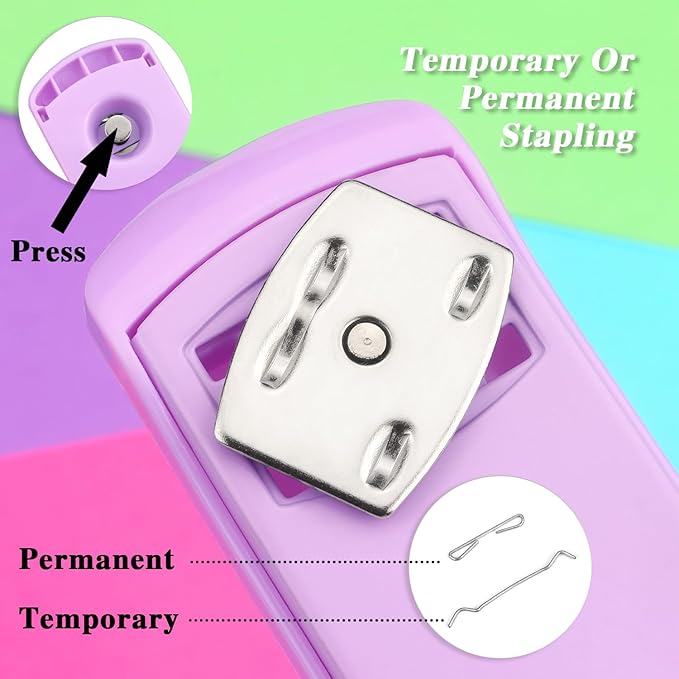 Tamaki Stapler, Office Stapler, Staplers for Desk(Purple)-DeskLoop Office