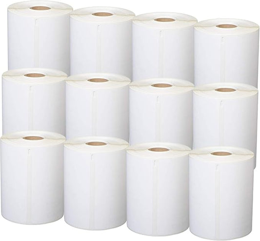 12 Rolls 4XL Labels 4" x 6" Address Shipping Labels 1744907 Compatible for 4XL LabelWriter, 220 Labels/Roll-DeskLoop Office