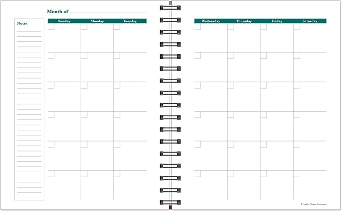 FranklinCovey - Undated Planner | Weekly - Wire-Bound Planner (7” x 8.5” X 1”)-DeskLoop Office