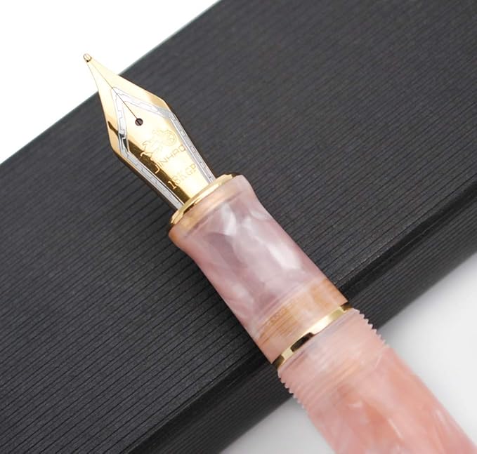 JINHAO 100 Fountain Pen with Ink Converter (Medium Nib 0.7mm, Sakura Pink)-DeskLoop Office