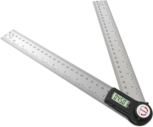 GemRed 82305 Digital Angle Finder Protractor (Stainless steel 300mm)-DeskLoop Office