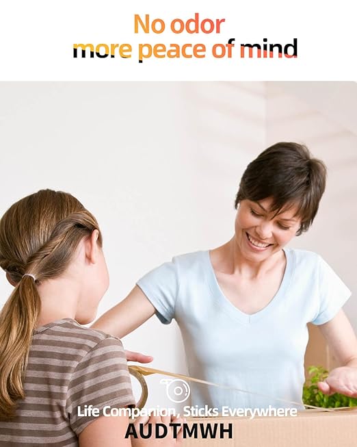 Packing Tape with Dispenser, Clear, Heavy Duty Packaging Tape Designed for Moving, Packing, Shipping and Mailing, 1.88" x 48 Yds, 2 Rolls w/1 Dispenser-DeskLoop Office