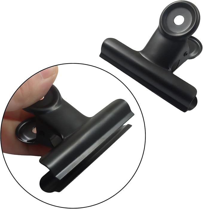 10 Pack Antique Black Bulldog Clips - 63mm Small Metal Paper Clips Clamps - Image 5