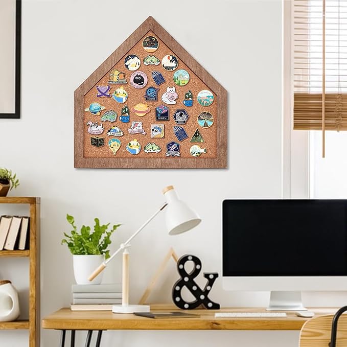 BENECREAT Cork Brooch Board, Baseball Home Plate Style, 11.8x11.8 Inch | Wall - Image 6