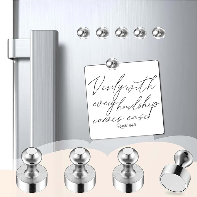 25Pcs Fridge Magnets, Bright Black Strong Refrigerator Magnets Small Push Pin Magnet s, Magnetic Decorative Magnet s for Whiteboard, Classroom, Office, Dry Erase and Map Magnet-DeskLoop Office