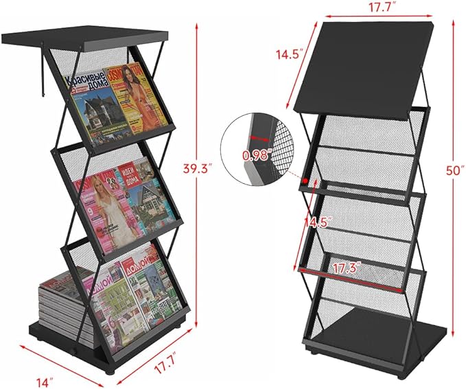 foldable brochure display stand,magazine holder for exhibition and trade show,Office magazine rack-DeskLoop Office