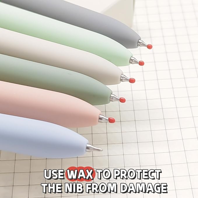 6 Pcs Gel Pens 0.5mm Quick Dry Black Ink Pens Fine Point Smooth Writing Pens, Cute Office and School Supplies Gifts for Women Teacher Students (6 Pcs Morandi Gold)-DeskLoop Office