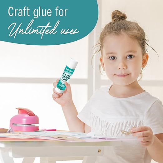 Glue Sticks Bulk Classroom, White Glue Sticks for Kids 24 Count, 0.75 Ounce, Washable All Purpose, for Kids, School and Home-DeskLoop Office