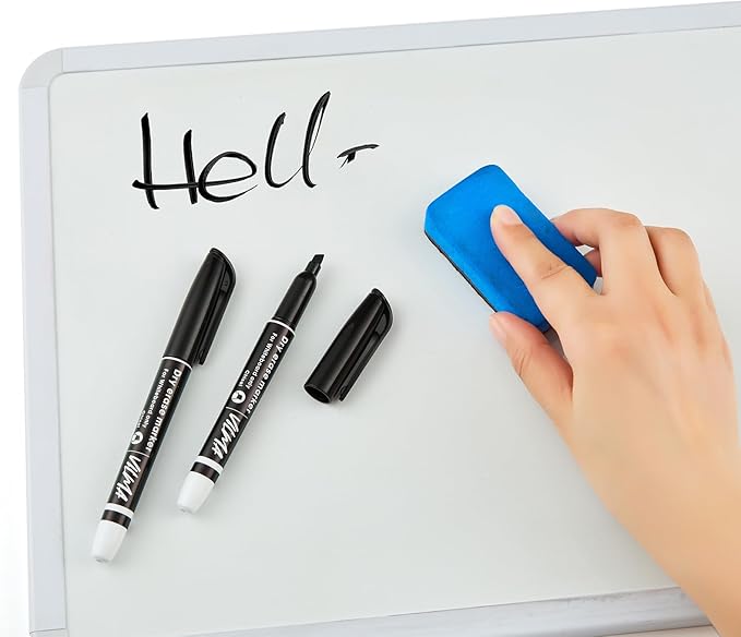 VILMA 90 Pack Black Whiteboard Markers, Dry Erase Markers with Chisel Tip, Bulk Classroom Office Supplies for White Board, School, Teachers, Kids, Non-Toxic, Low Odor-DeskLoop Office