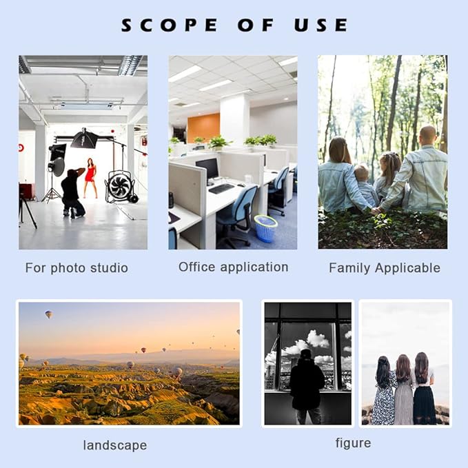 4 Sizes Photo Paper, 200gsm High Glossy White Photographic Paper, Advanced Picture for Inkjet Printer (90 Sheets, 3.5 x 5, 4 x 6, 5 x 7, 8.3 x 11.7 Inch)-DeskLoop Office