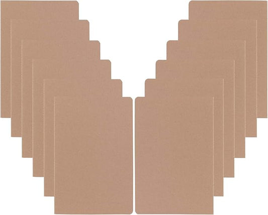 12 Pack College Ruled Notebook Journals Bulk, Lined Paper, 60 Page, 5.5x8.3 inch, A5, Travel Journal Set for Travelers, Students, Church, Office, Writing Diary Subject Notebooks Planner, Kraft-DeskLoop Office