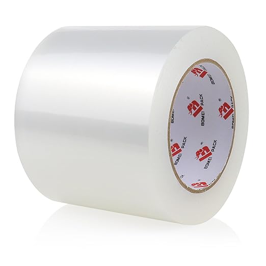 BOMEI PACK 4'' Wide Clear Packing Tape, 4-inch x 110 Yards (330ft), Heavy Duty Industrial Grade Packaging Tape Refills for Box Office Moving, Shipping and Mailing-DeskLoop Office
