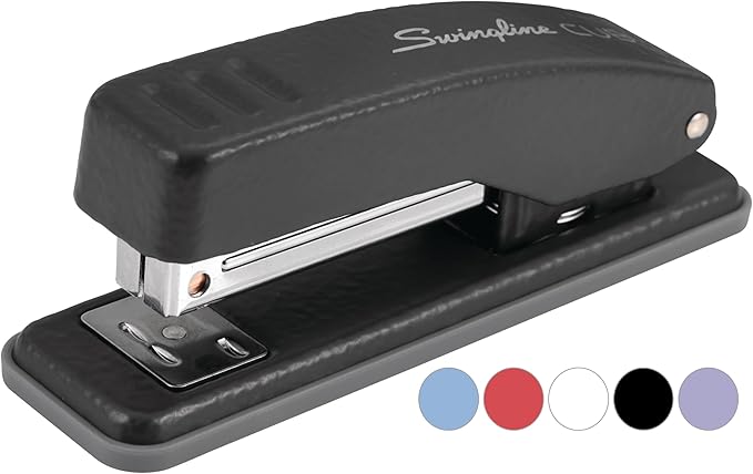 Swingline Stapler, Cub Compact Desktop Stapler, 20 Sheet Capacity, Metal, Matte Black (S701068)-DeskLoop Office