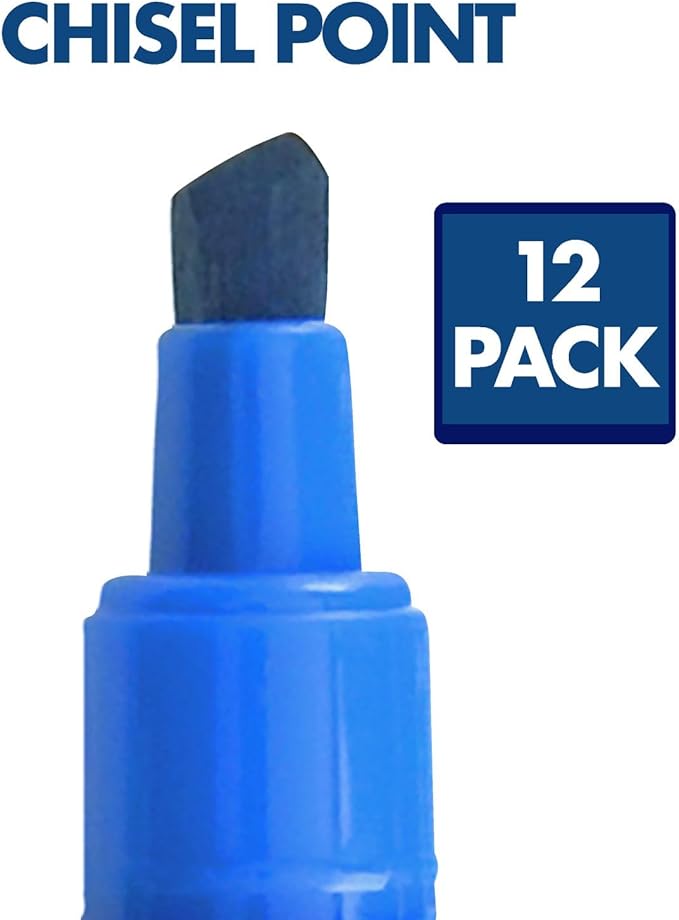 Quartet Dry Erase Markers, Whiteboard Markers, Chisel Tip, Bold Color, EnduraGlide, White Board Dry Erase Pens, Assorted Colors, 12 Pack (5001-20MA)-DeskLoop Office