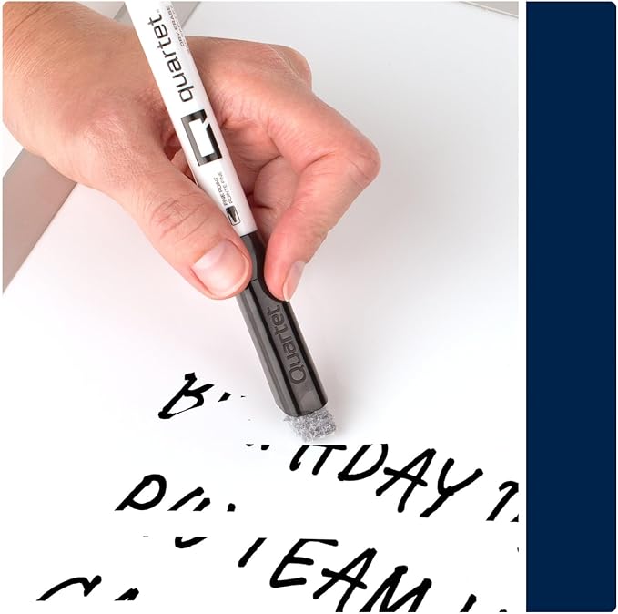 Quartet Dry Erase Markers, Fine Tip White Board Dry Erase Markers with DryGuard Ink Protection, Office Essentials, Black, 36 Pack (Q120Z01-R)-DeskLoop Office