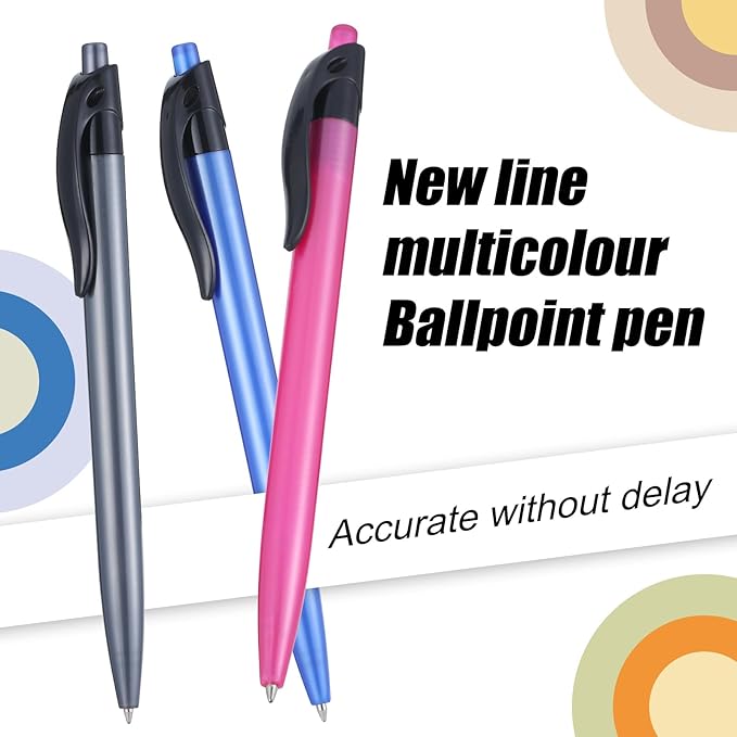 Yuxingrong Retractable Black Ballpoint Pen for Smooth Writing 1.0mm Medium Pack of 100, click pens with comfort grip, Idea for Journaling, Planner, Note Taking-DeskLoop Office