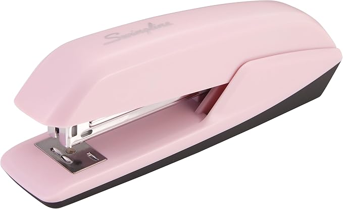 Swingline Stapler, 20 Sheet Capacity, 545 Desktop Stapler, Blush Pink (S7054513)-DeskLoop Office