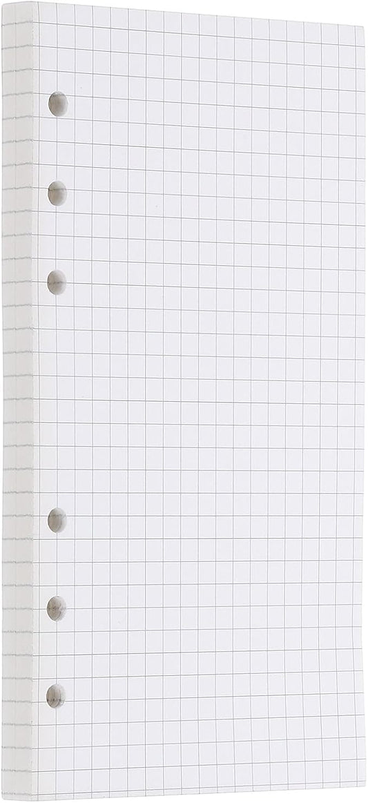 PATIKIL Grid Refill Paper 6-Ring Binder Loose Leaf Planner Filler Paper Planner Inserts, 80 Sheets/160 Pages, Lined-DeskLoop Office