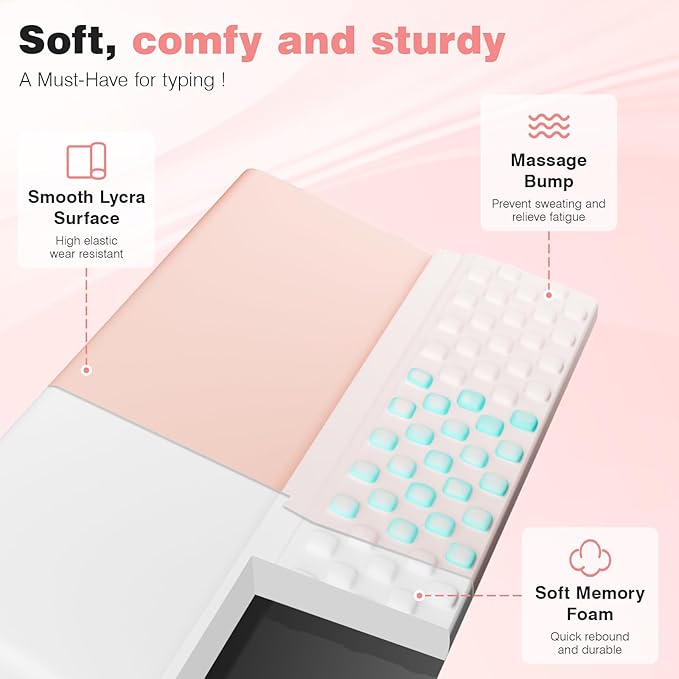 Ospelelf Ergonomic Keyboard Wrist Rest Pad Comfortable Keyboard Stand Riser Holder Pad for Office Gaming-DeskLoop Office