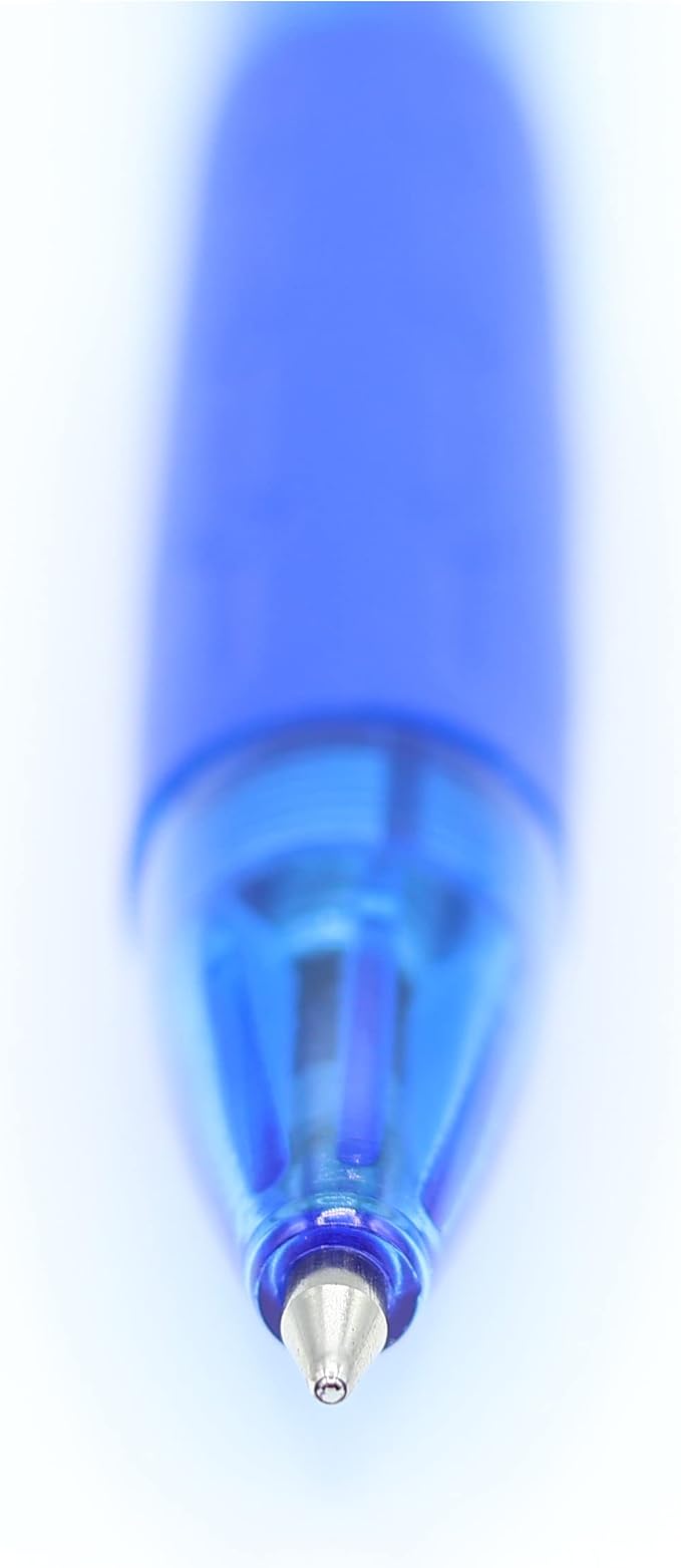 Writon Retractable Blue Ballpoint Pens - 24-Pack Writing Pens - Comfortable Grip - 0.7mm Fine Point for Smooth Writing - Fast-Drying Ink Pen - Ball Point Pens - Modern School, Office Supplies-DeskLoop Office