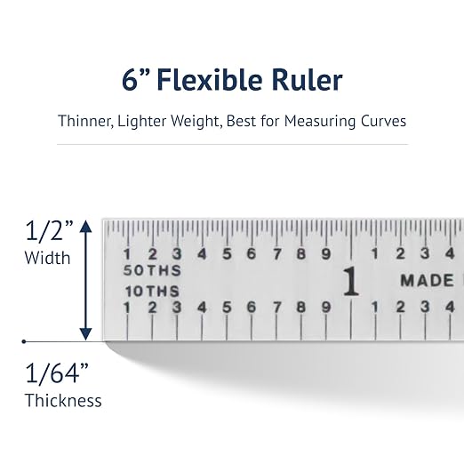 PEC Tools Made in USA Machinist Rule, Markings 1/10" - Image 9