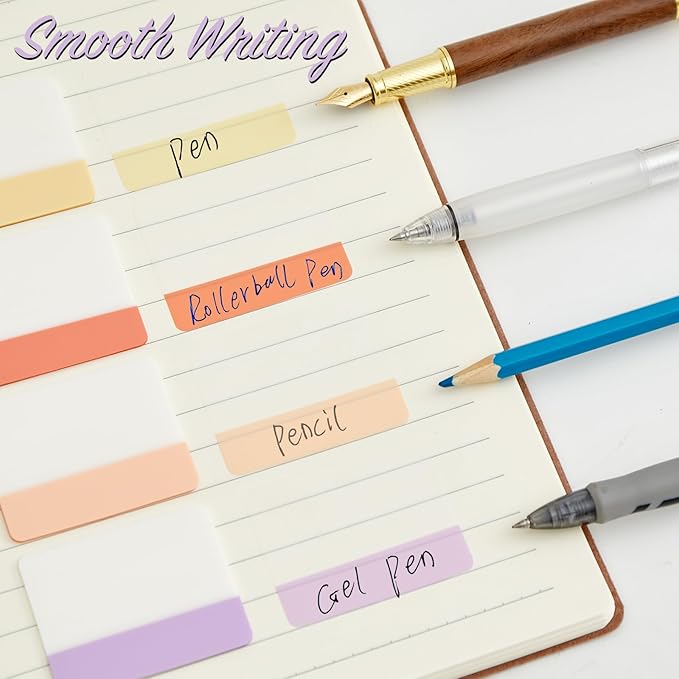 Sticky Index Tabs Book Page - 500Pcs 2 Inch Writable Colored Pages Markers, Repositionable File Tab Flags Labels Self Adhesive Reading Divider Sticker for Books, Binders, Notebook Files Folders,Pastel-DeskLoop Office