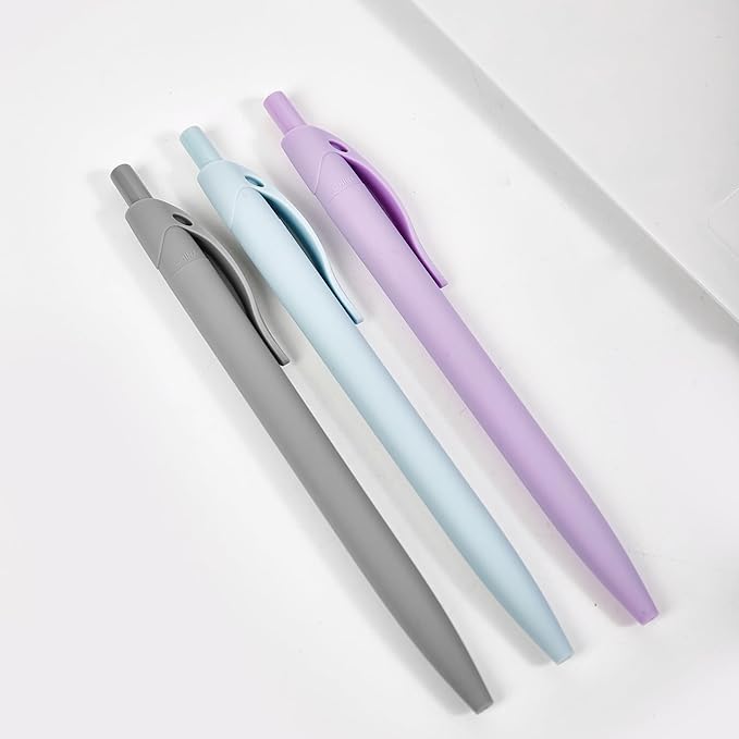 BallPoint Pens, 50 Pack (BLACK Ink),Bulk Pens, Pale Dogwood Pink Barrel,Click Pens for Office Home and School, Retractable Ballpoint Pens, Medium Point, 1.00MM (Pale Dogwood Pink)-DeskLoop Office