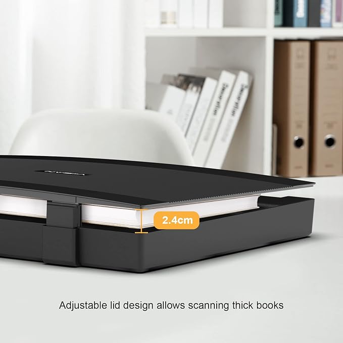 VIISAN VF3240 Large Format Flatbed Scanner, A3 Size, 2400 DPI, CIS Sensor, Scan 297 × 420 mm / 11.7" x 16.7" in 4 sec, Frameless, Auto-Scan, Document & Photo & Book Scanner, Supports Windows & Mac-DeskLoop Office