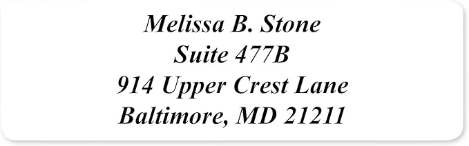 White Personalized Return Address Labels Without Dispenser - Roll of 500 Custom Stickers-DeskLoop Office