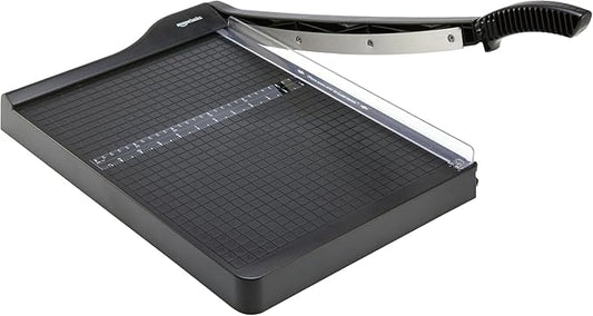 Amazon Basics Paper Trimmer Cutter for Office and Crafts, Heavy-Duty, Portable Paper Slicer, 15-Inch, 10-Sheet Cardstock-DeskLoop Office