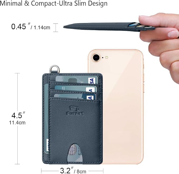 FurArt Slim Minimalist Wallet RFID Credit Card Holder - Image 7