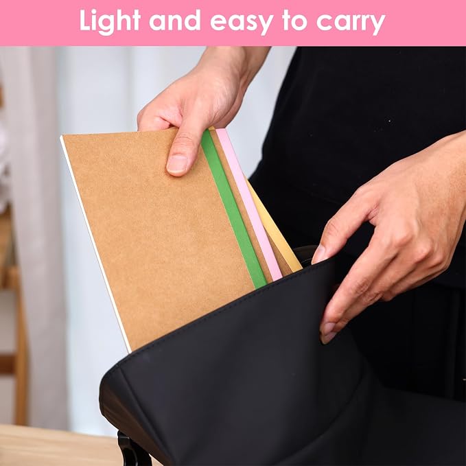LABUK 40pcs Journals Bulk, A5 Kraft Lined Journaling Notebooks Bulk, Rainbow - Image 7