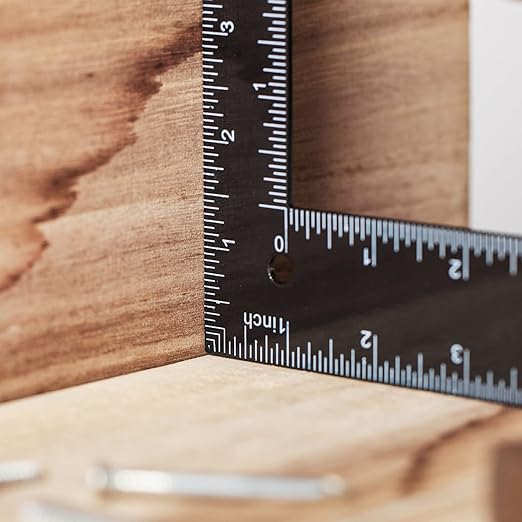 Mr. Pen- Carpenter Square, Framing Square, 8 inch x 12 inch , Carpenters Square , Right Angle Ruler, Framing Tools, L Shape Ruler, Metal Square, Steel Square-DeskLoop Office
