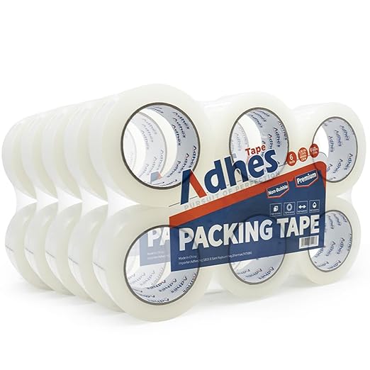 ADHES Heavy Duty Packing Tape, 30 Rolls, 1.88 Inch x 55 Yards, 2 mil Shipping Tape Refills, Packaging Tape, Box Tape for Moving, Shipping, Mailing and Sealing-DeskLoop Office