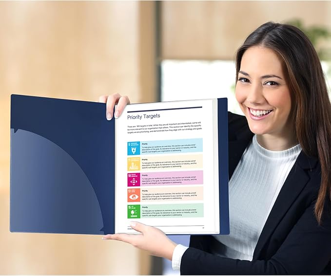 Dunwell Presentation Binder 12-Pocket, Displays 24 Pages, 8.5x11 Portfolio - Image 8
