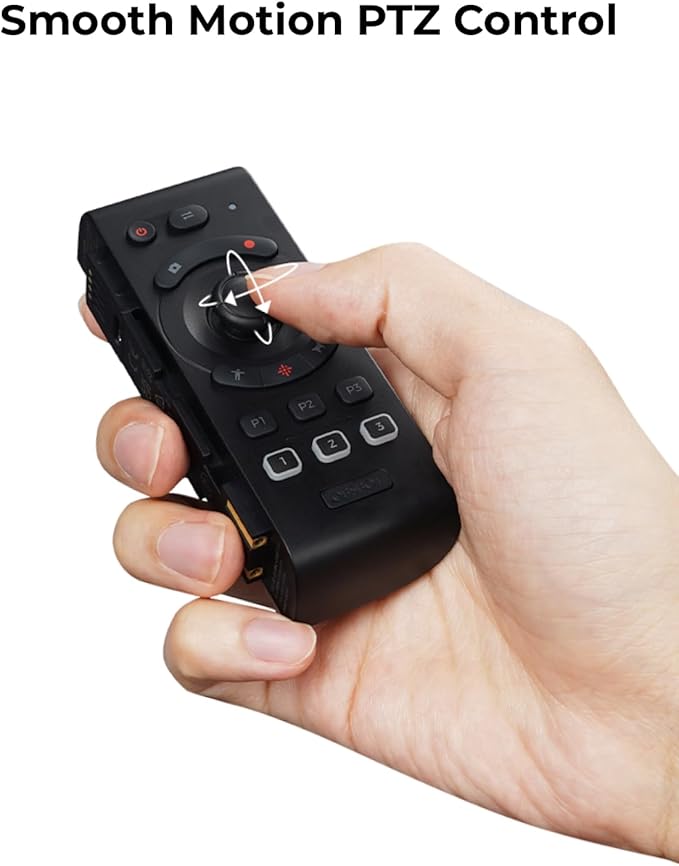 OBSBOT Tail Air & Smart Remote Combo, Streaming Camera with AI Tracking PTZ, Intelligent APP, Gesture Control, HDMI/USB-C/Wireless Webcam, Video Cameras for Filming, Worship, Content Creator, etc.-DeskLoop Office