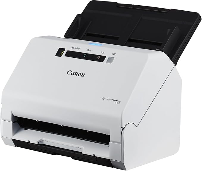 Canon imageFORMULA R40 - Office Document Scanner, Windows and Mac, Duplex Scanning, Easy Setup, Scans a Wide Variety of Documents, Scans to Cloud-DeskLoop Office