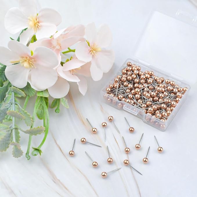 200 Pack Push Pins Map Tacks Small Round Head Push Pins Stainless Steel Map Pins - Image 7
