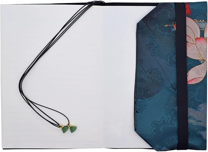 BLBMH Book Cover for Paperbacks- Adjustable Fabric BookJacket Cover Protector Fit for 5.5x8.5 inch Hardcover Softcover Book Novels Notebook Bible Book Lovers Gifts - Lotus 8.5in-DeskLoop Office