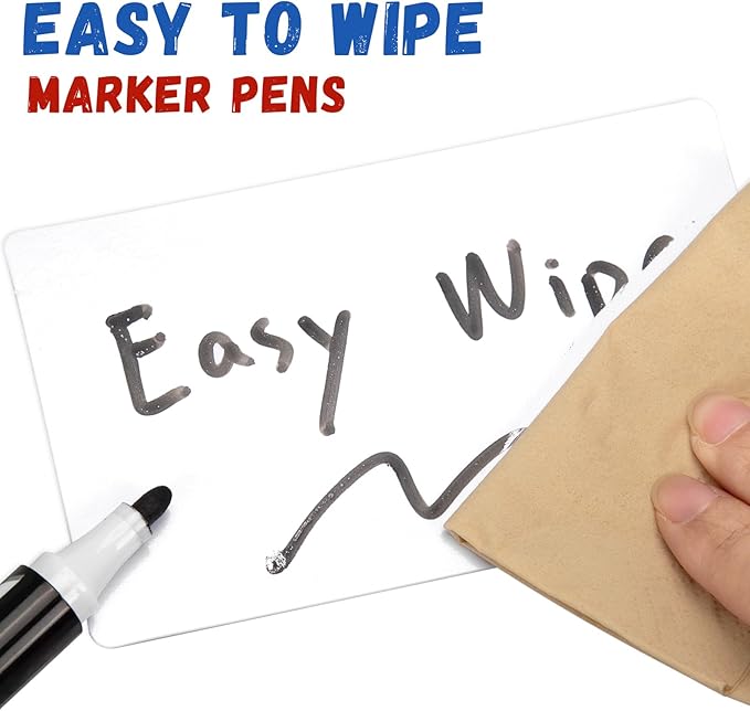 120 Pcs Dry Erase Index Cards Notecards Blank Reusable Flash Cards Sheets Game Cards Study Business Note Cards for School Office Housework Taking To Do List (White, 4×6 Inch)