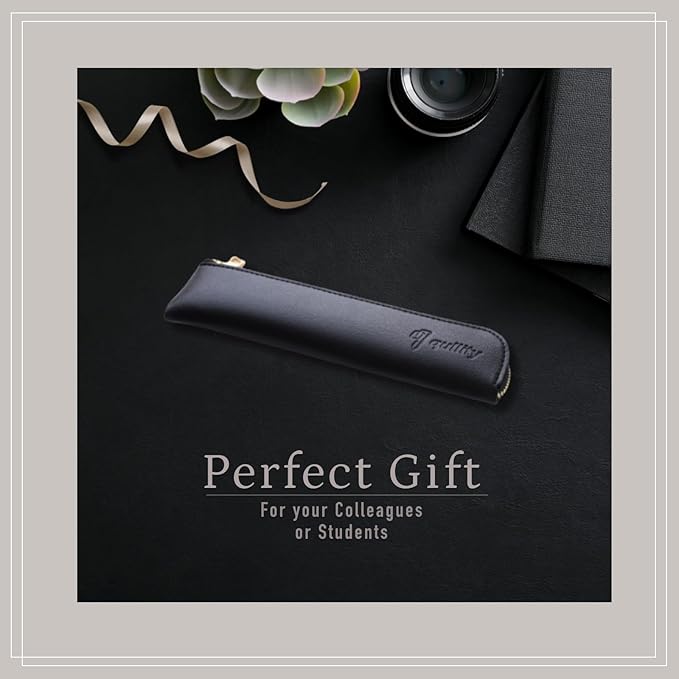 Graphlet Mechanical Drafting Pencil + Ain HB/B/2B leads, original Black slim pen case (0.9mm)-DeskLoop Office