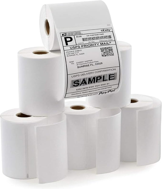 80 Rolls 4XL Labels 4" x 6" Address Shipping Labels 1744907 Compatible for 4XL LabelWriter, 220 Labels/Roll-DeskLoop Office