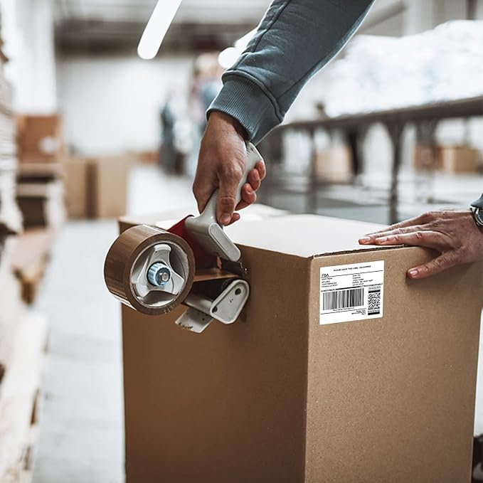 MFLABEL 3-1/3" x 4" FBA Address Labels, 6-Up, White, Easy Peel, Laser/Ink Jet Printer Compatible, 6 Per Page (24000 Labels, 4000 Sheets)-DeskLoop Office