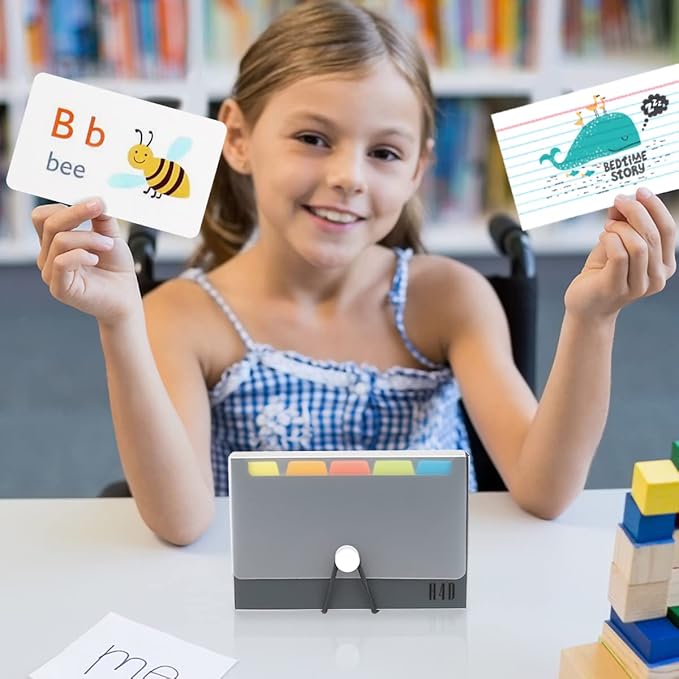 H4D 3x5 Index Card Case with 100 Heavyweight Ruled Index Cards and Dividers, Black-DeskLoop Office