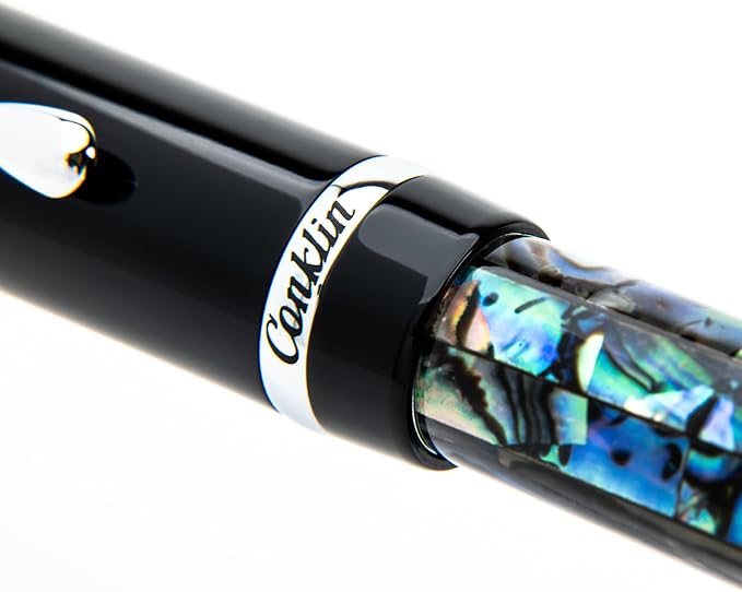 Conklin Duragraph Fountain Pen Abalone Nights - Medium Nib, Elegant Writing Instrument with Exquisite Abalone Finish-DeskLoop Office
