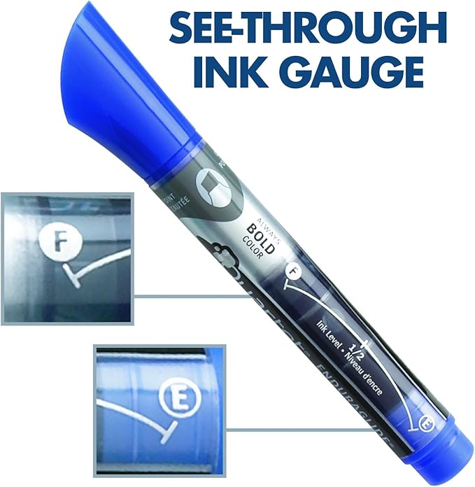 Quartet Dry Erase Markers, Whiteboard Markers, Chisel Tip, Bold Color, EnduraGlide, White Board Dry Erase Pens, Assorted Colors, 12 Pack (5001-20MA)-DeskLoop Office